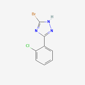 molecular formula C8H5BrClN3 B2432931 3-溴-5-(2-氯苯基)-1H-1,2,4-三唑 CAS No. 1279219-10-1