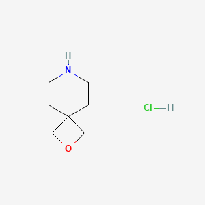 molecular formula C7H14ClNO B2432937 2-Oxa-7-azaspiro[3.5]nonane hydrochloride CAS No. 1414885-20-3; 241820-91-7