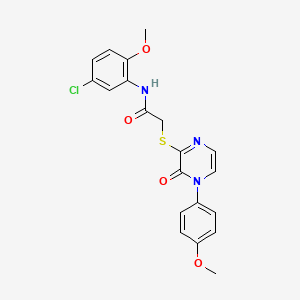 molecular formula C20H18ClN3O4S B2432944 N-(5-氯-2-甲氧苯基)-2-((4-(4-甲氧苯基)-3-氧代-3,4-二氢吡嗪-2-基)硫代)乙酰胺 CAS No. 899965-52-7