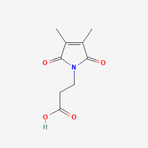 molecular formula C9H11NO4 B2432945 3-(3,4-二甲基-2,5-二氧代-2,5-二氢-1H-吡咯-1-基)丙酸 CAS No. 63945-03-9