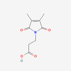 molecular formula C9H11NO4 B2432945 3-(3,4-ジメチル-2,5-ジオキソ-2,5-ジヒドロ-1H-ピロール-1-イル)プロパン酸 CAS No. 63945-03-9