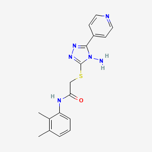 molecular formula C17H18N6OS B2432963 2-{[4-amino-5-(pyridin-4-yl)-4H-1,2,4-triazol-3-yl]sulfanyl}-N-(2,3-dimethylphenyl)acetamide CAS No. 880801-68-3