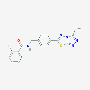 N-[4-(3-ethyl[1,2,4]triazolo[3,4-b][1,3,4]thiadiazol-6-yl)benzyl]-2-iodobenzamide