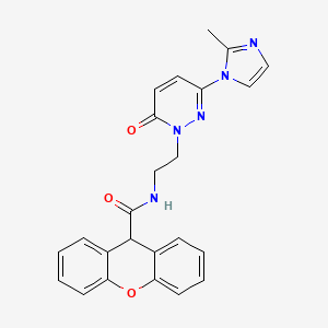 N-(2-(3-(2-methyl-1H-imidazol-1-yl)-6-oxopyridazin-1(6H)-yl)ethyl)-9H-xanthene-9-carboxamide