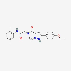 molecular formula C24H24N4O3 B2433015 N-(2,5-dimethylphenyl)-2-[2-(4-ethoxyphenyl)-4-oxo-4H,5H-pyrazolo[1,5-a]pyrazin-5-yl]acetamide CAS No. 941938-45-0