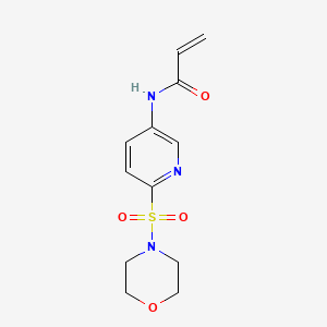 N-(6-(morpholinosulfonyl)pyridin-3-yl)acrylamide