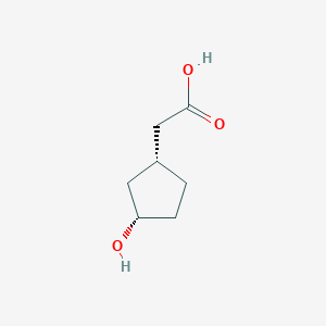 2-[(1R,3S)-rel-3-Hydroxycyclopentyl]acetic acid