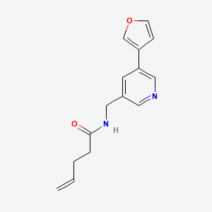 N-((5-(furan-3-yl)pyridin-3-yl)methyl)pent-4-enamide