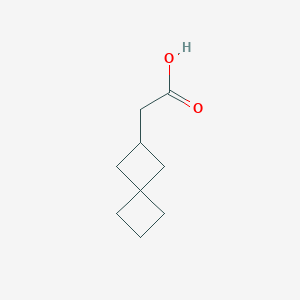molecular formula C9H14O2 B2433034 2-(Spiro[3.3]heptan-2-yl)acetic acid CAS No. 2168959-86-0