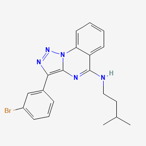 molecular formula C20H20BrN5 B2433039 3-(3-bromophenyl)-N-(3-methylbutyl)triazolo[1,5-a]quinazolin-5-amine CAS No. 866870-80-6