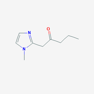 molecular formula C9H14N2O B2433058 1-(1-甲基咪唑-2-基)戊酮 CAS No. 1458149-29-5