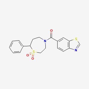 Benzo[d]thiazol-6-yl(1,1-dioxido-7-phenyl-1,4-thiazepan-4-yl)methanone