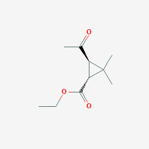 molecular formula C10H16O3 B2433079 2,2-二甲基-3α-乙酰基环丙烷-1β-羧酸乙酯 CAS No. 2411179-32-1
