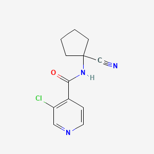 3-chloro-N-(1-cyanocyclopentyl)pyridine-4-carboxamide