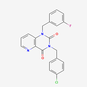 3-(4-chlorobenzyl)-1-(3-fluorobenzyl)pyrido[3,2-d]pyrimidine-2,4(1H,3H)-dione