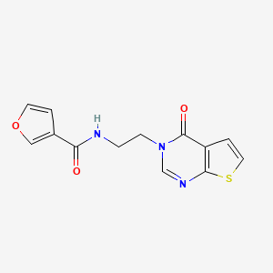 N-(2-(4-oxothieno[2,3-d]pyrimidin-3(4H)-yl)ethyl)furan-3-carboxamide