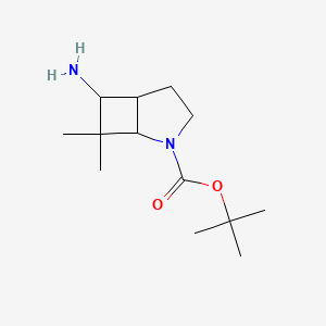 molecular formula C13H24N2O2 B2433099 叔丁基6-氨基-7,7-二甲基-2-氮杂双环[3.2.0]庚烷-2-羧酸酯 CAS No. 2375268-07-6