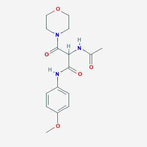 2-(acetylamino)-N-(4-methoxyphenyl)-3-morpholino-3-oxopropanamide