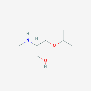 molecular formula C7H17NO2 B2433116 3-Isopropoxy-2-(methylamino)propan-1-ol CAS No. 1343851-81-9