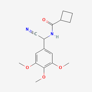 molecular formula C16H20N2O4 B2433119 N-[cyano(3,4,5-trimethoxyphenyl)methyl]cyclobutanecarboxamide CAS No. 1311638-51-3