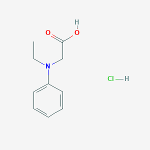 molecular formula C10H14ClNO2 B2433121 2-[Ethyl(phenyl)amino]acetic acid hydrochloride CAS No. 21911-78-4