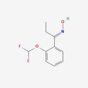 (NE)-N-[1-[2-(difluoromethoxy)phenyl]propylidene]hydroxylamine