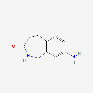 molecular formula C10H12N2O B2433134 3H-2-苯并氮杂卓-3-酮, 8-氨基-1,2,4,5-四氢- CAS No. 897014-18-5