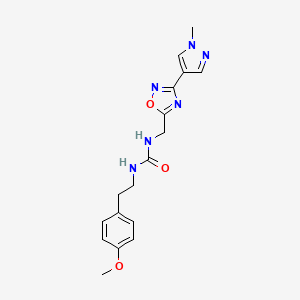 1-(4-methoxyphenethyl)-3-((3-(1-methyl-1H-pyrazol-4-yl)-1,2,4-oxadiazol-5-yl)methyl)urea