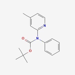 molecular formula C17H20N2O2 B2433144 Tert-butyl N-(4-methylpyridin-2-yl)-N-phenylcarbamate CAS No. 1260881-59-1
