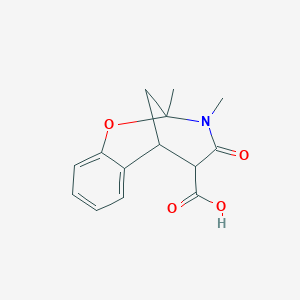 2,3-dimethyl-4-oxo-3,4,5,6-tetrahydro-2H-2,6-methano-1,3-benzoxazocine-5-carboxylic acid