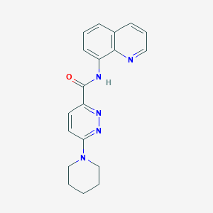 6-(piperidin-1-yl)-N-(quinolin-8-yl)pyridazine-3-carboxamide