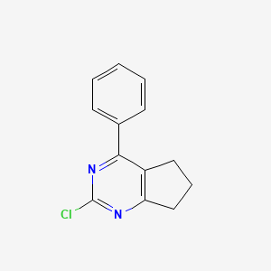 molecular formula C13H11ClN2 B2433154 2-chloro-4-phenyl-6,7-dihydro-5H-cyclopenta[d]pyrimidine CAS No. 58170-96-0