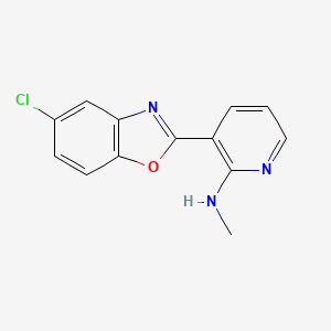 3-(5-chloro-1,3-benzoxazol-2-yl)-N-methylpyridin-2-amine