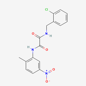 molecular formula C16H14ClN3O4 B2433170 N1-(2-chlorobenzyl)-N2-(2-methyl-5-nitrophenyl)oxalamide CAS No. 899975-09-8