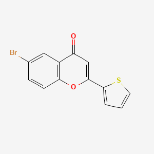 molecular formula C13H7BrO2S B2433185 6-bromo-2-(thiophen-2-yl)-4H-chromen-4-one CAS No. 39730-46-6