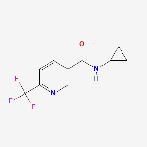 molecular formula C10H9F3N2O B2433192 N-Cyclopropyl-6-(Trifluormethyl)nicotinamid CAS No. 1092346-00-3