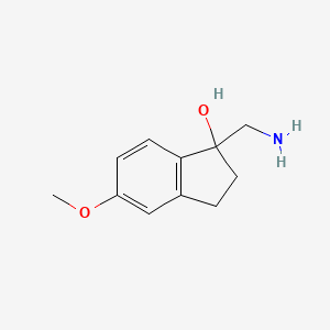 molecular formula C11H15NO2 B2433217 1-(Aminométhyl)-5-méthoxy-2,3-dihydro-1H-indén-1-ol CAS No. 118587-85-2