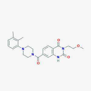 7-(4-(2,3-dimethylphenyl)piperazine-1-carbonyl)-3-(2-methoxyethyl)quinazoline-2,4(1H,3H)-dione