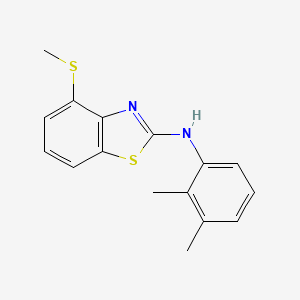 molecular formula C16H16N2S2 B2433222 N-(2,3-dimetilfenil)-4-(metiltio)benzo[d]tiazol-2-amina CAS No. 890962-74-0