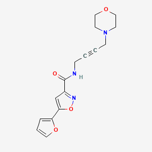5-(furan-2-yl)-N-(4-morpholinobut-2-yn-1-yl)isoxazole-3-carboxamide