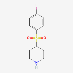 molecular formula C11H14FNO2S B2433240 4-((4-Fluorophenyl)sulfonyl)piperidine CAS No. 150221-22-0