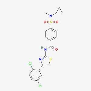 molecular formula C20H17Cl2N3O3S2 B2433241 4-[cyclopropyl(méthyl)sulfamoyl]-N-[4-(2,5-dichlorophényl)-1,3-thiazol-2-yl]benzamide CAS No. 923478-47-1