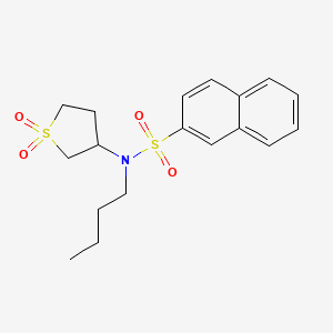 N-butyl-N-(1,1-dioxo-1lambda6-thiolan-3-yl)naphthalene-2-sulfonamide