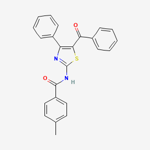 molecular formula C24H18N2O2S B2433255 N-(5-Benzoyl-4-phenylthiazol-2-yl)-4-methylbenzamide CAS No. 312605-60-0