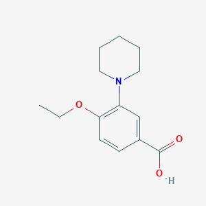molecular formula C14H19NO3 B2433286 4-Ethoxy-3-piperidin-1-yl-benzoic acid CAS No. 946710-83-4