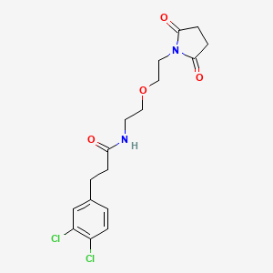 3-(3,4-Dichlorophenyl)-N-[2-[2-(2,5-dioxopyrrolidin-1-yl)ethoxy]ethyl]propanamide