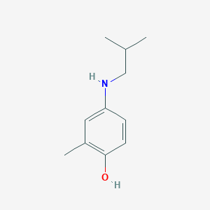 molecular formula C11H17NO B2433308 2-Methyl-4-(2-methylpropylamino)phenol CAS No. 1378577-25-3