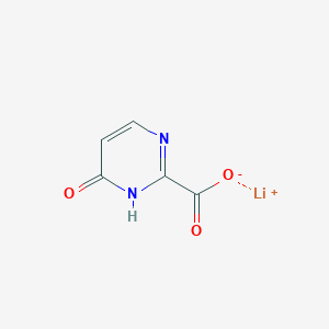 molecular formula C5H3LiN2O3 B2433325 锂；6-氧代-1H-嘧啶-2-羧酸盐 CAS No. 2375261-74-6