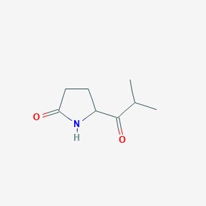 5-(2-Methylpropanoyl)pyrrolidin-2-one