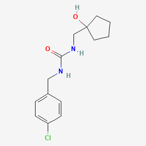 molecular formula C14H19ClN2O2 B2433334 1-(4-Chlorobenzyl)-3-((1-hydroxycyclopentyl)methyl)urea CAS No. 1219912-76-1